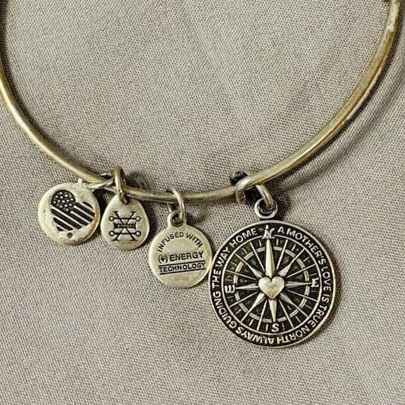 Alex & Ani Set of 5 Bracelets Charms Angel Pink Dragonfly Mother - Picture 7 of 7